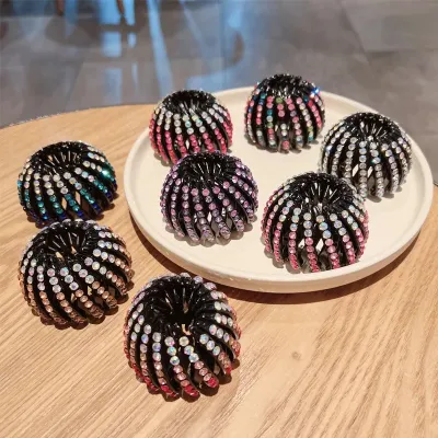 Crystal Retractable Ponytail Holder Hair Clips (1 pc)